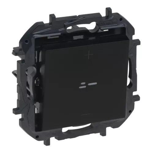 Legrand Niloé Step nyomógombos fényerőszabályzó 150W, 3 vezetékes, fekete, Legrand 863983B