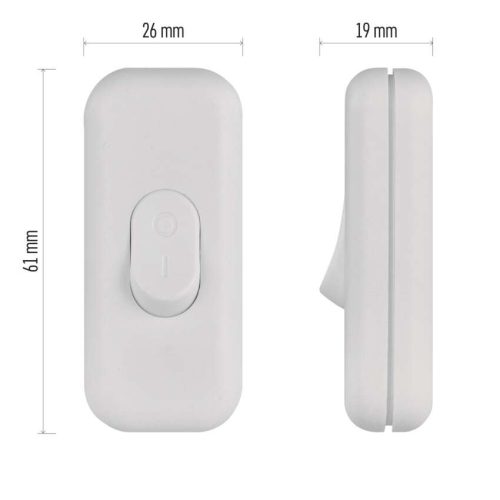 EMOS A1208, Kapcsoló egypólusú fehér