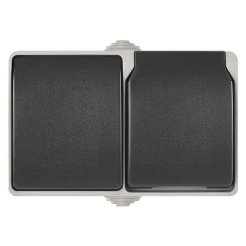 EMOS A1396.2, Aljzat és váltókapcsoló IP44 SCHUKO