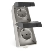 EMOS A1396-3, EMOS fali aljzat, dupla IP44 SCHUKO