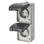 EMOS A1396-3, EMOS fali aljzat, dupla IP44 SCHUKO