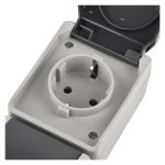 EMOS A1396-3, EMOS fali aljzat, dupla IP44 SCHUKO