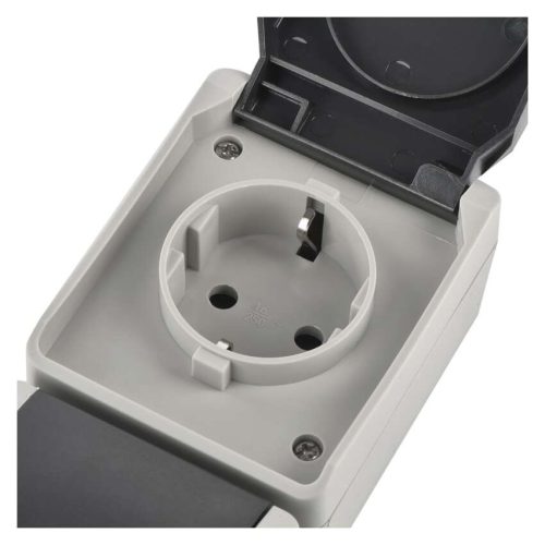 EMOS A1396-3, EMOS fali aljzat, dupla IP44 SCHUKO