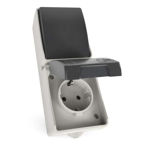 EMOS A1396-4, EMOS Aljzat és váltókapcsoló IP44 SCHUKO