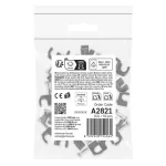 EMOS A2821 fekete kör alakú kábelbilincs 6 mm, 50 db-os csomag