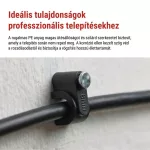 EMOS fekete kör alakú kábelbilincs 8 mm kábelhez, 50 db, A2823