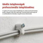 EMOS fehér kör alakú kábelbilincs 10 mm kábelhez, 50 db, A2826