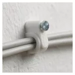 EMOS fehér kör alakú kábelbilincs 10 mm kábelhez, 50 db, A2826