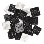 EMOS A2831 fekete öntapadó talp 3M szalaggal, 20×20 mm, 25 db