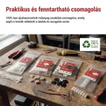 EMOS A2831 fekete öntapadó talp 3M szalaggal, 20×20 mm, 25 db