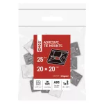 EMOS A2831 fekete öntapadó talp 3M szalaggal, 20×20 mm, 25 db