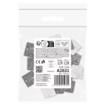 EMOS A2831 fekete öntapadó talp 3M szalaggal, 20×20 mm, 25 db