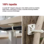 EMOS fehér öntapadó talp 3M ragasztószalaggal, 20×20 mm, 25 db, A2832