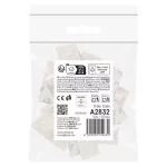 EMOS fehér öntapadó talp 3M ragasztószalaggal, 20×20 mm, 25 db, A2832
