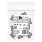 EMOS fekete öntapadó kábelrögzítő talp 3M szalaggal, 30×30 mm, 25 db, A2833