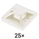 EMOS öntapadó talp 3M 30×30 mm, fehér, 25 db, A2834