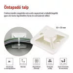 EMOS öntapadó talp 3M 30×30 mm, fehér, 25 db, A2834