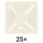 EMOS öntapadó talp 3M 30×30 mm, fehér, 25 db, A2834