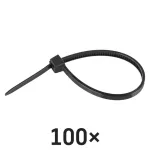 EMOS fekete kábelkötöző 100×2,5 mm, 100 db-os csomag, A2841