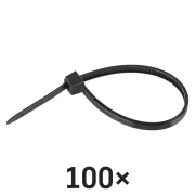 EMOS fekete kábelkötöző 100×2,5 mm, 100 db-os csomag, A2841