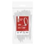 EMOS fehér kábelkötöző 100×2,5 mm, 100 db, A2842