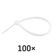 EMOS A2844 fehér kábelkötöző 150×3,5 mm, 100 db-os csomag