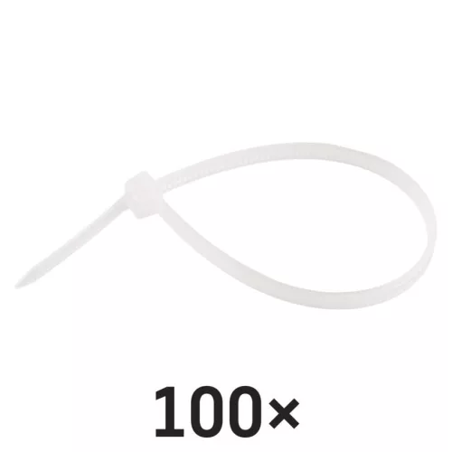 EMOS A2844 fehér kábelkötöző 150×3,5 mm, 100 db-os csomag
