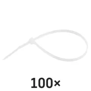 EMOS fehér kábelkötöző 200×3,5 mm, 100 db, A2846