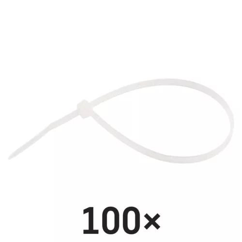 EMOS fehér kábelkötöző 200×3,5 mm, 100 db, A2846