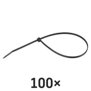 EMOS fekete kábelkötöző 300×3,5 mm, 100 db-os csomag, A2847