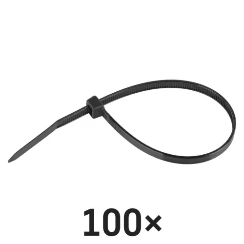 EMOS A2849 fekete kábelkötöző 200×4,8 mm, 100 db-os csomag