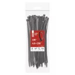 EMOS A2849 fekete kábelkötöző 200×4,8 mm, 100 db-os csomag