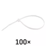 EMOS A2852 fehér kábelkötöző 250×4,8 mm, 100 db