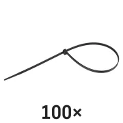 EMOS fekete kábelkötöző 350×4,8 mm, 100 db-os csomag, A2855