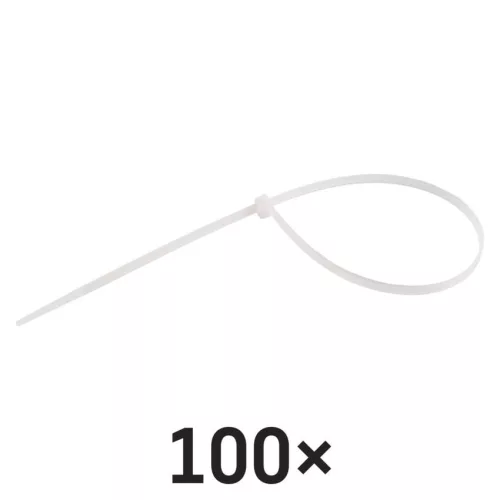 EMOS A2856 fehér kábelkötöző 350×4,8 mm, 100 db-os csomag