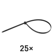EMOS A2857 fekete kábelkötöző 450×7,6 mm, 25 db-os csomag