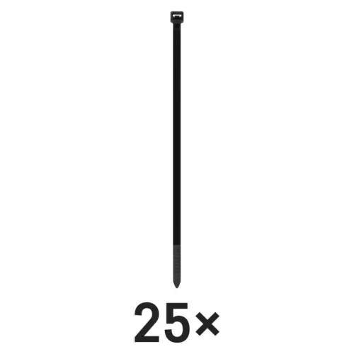 EMOS A2857 fekete kábelkötöző 450×7,6 mm, 25 db-os csomag