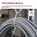 EMOS fehér kábelkötöző 450×7,6 mm, 25 db, A2858
