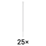 EMOS fehér kábelkötöző 450×7,6 mm, 25 db, A2858