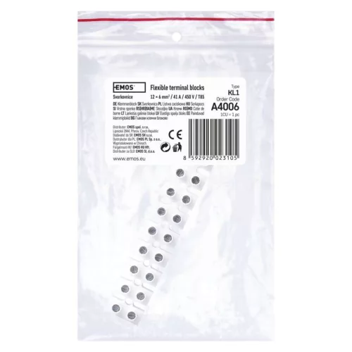 EMOS A4006, Sorkapocs 12x6.0mm fehér 1db