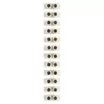 EMOS A4101 fehér 12 pólusú sorkapocs 2,5–4 mm² vezetékhez