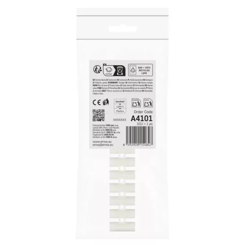 EMOS A4101 fehér 12 pólusú sorkapocs 2,5–4 mm² vezetékhez