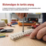 EMOS fehér 12 pólusú sorkapocs 4–6 mm² vezetékhez, A4102