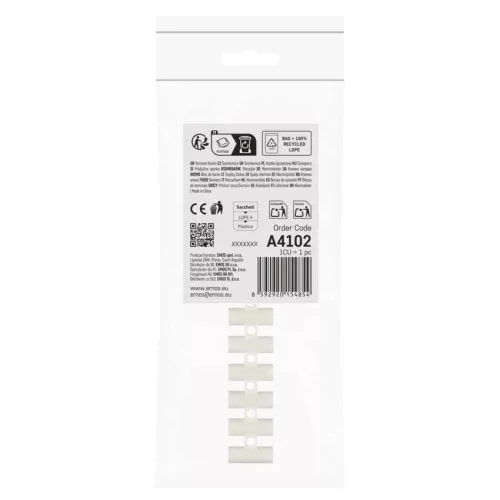 EMOS fehér 12 pólusú sorkapocs 4–6 mm² vezetékhez, A4102