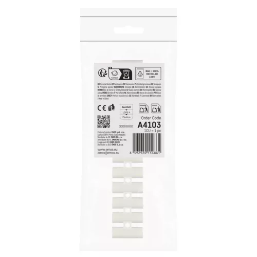 EMOS A4103 fehér, 12 pólusú sorkapocs 6–10 mm² vezetékhez