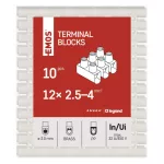 EMOS A4105 fehér sorkapocs 2,5–4 mm² vezetékhez, 10 darabos csomag