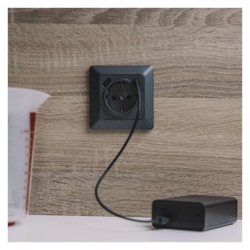 EMOS A6000-7, Aljzat USB-A+USB-C, antracit