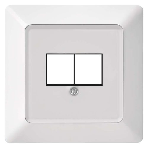 EMOS A6004.4, Adat-csatlakozó aljzat burkolat 2xRJ45