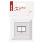 EMOS A6004.4, Adat-csatlakozó aljzat burkolat 2xRJ45