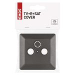 EMOS A6004.8, TV+R+SAT Csatlakozó aljzat burkolat, antracit
